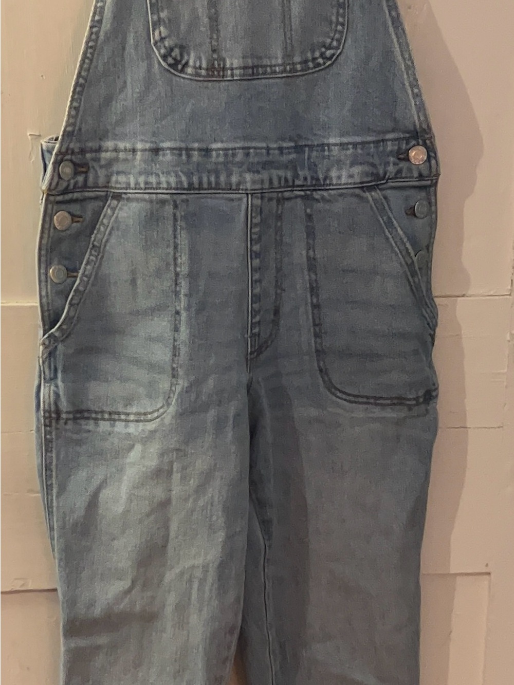 Old Navy Light Wash Denim Overalls SZ2